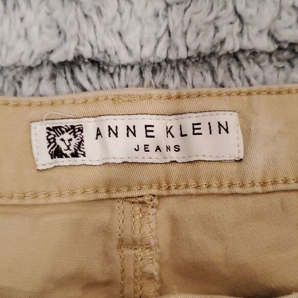 Tan Anne Klein skinny ankle jeans size 14 - Picture 3 of 10